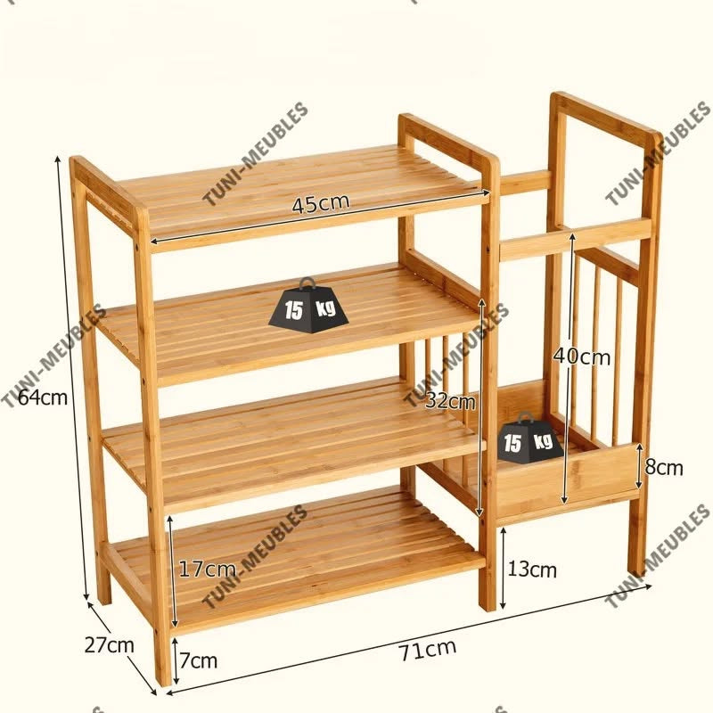 Étagères à chaussures : modèle 4